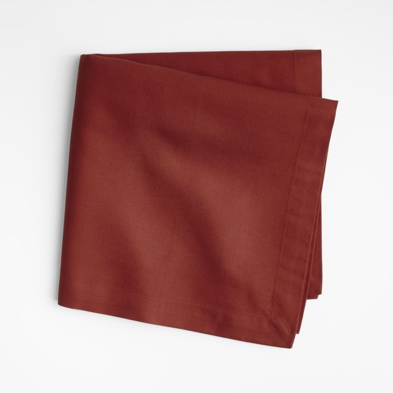 Aspen Brick Red Cotton Napkin