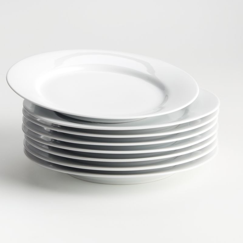 Aspen Rimmed Dinner Plates 10.5, Set of Eight + Reviews