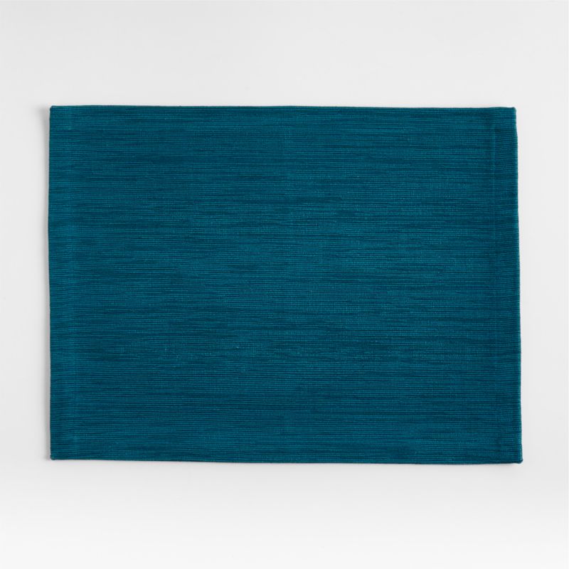 Aspen Rectangular Sea Blue Cotton Placemat