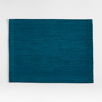 View Aspen Rectangular Sea Blue Cotton Placemat details