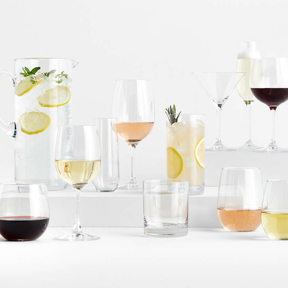 Stemless Wine Glasses, 17 oz, Clear, White Wine Glasses - Cartridge Savers