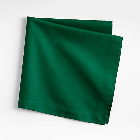 Aspen Green Cotton Napkins, Set of 8