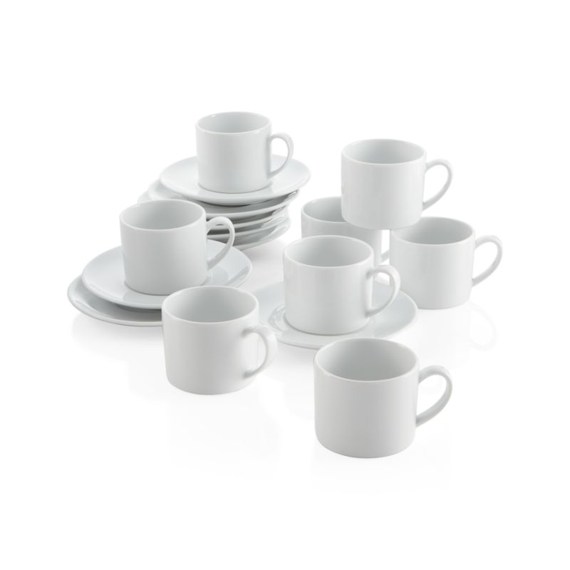 Aspen 4-oz. Espresso Cup with Saucer, Set of 8 - image 4 of 7