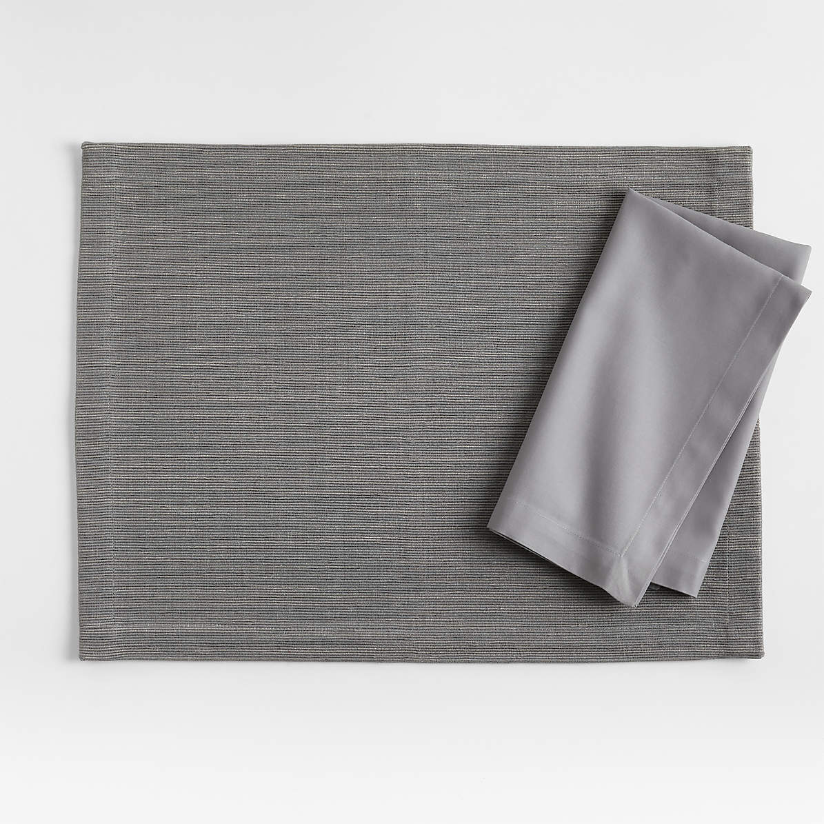 TARAN LIVING Grey Cloth Napkins Set of 12, Fall Dinner Napkins