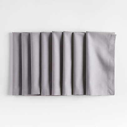 Aspen Metal Grey Cotton Napkins, Set of 8 + Reviews