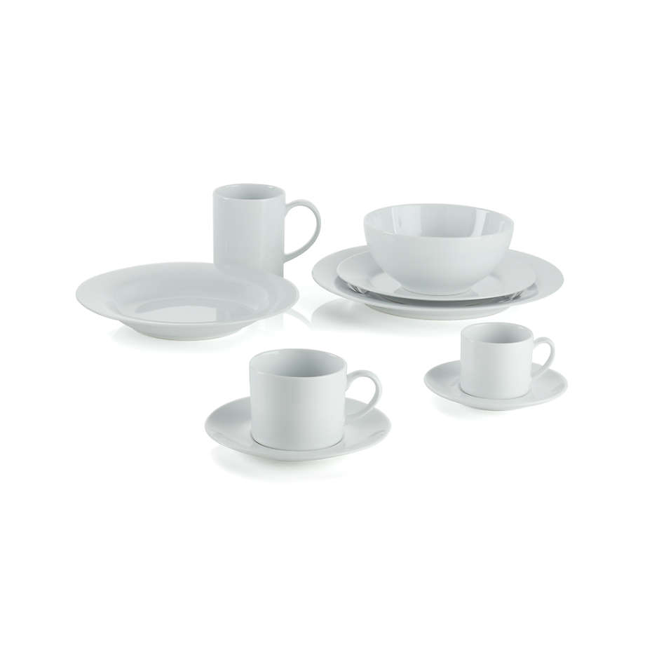 Aspen Espresso Cup with Saucer, Set of 8
