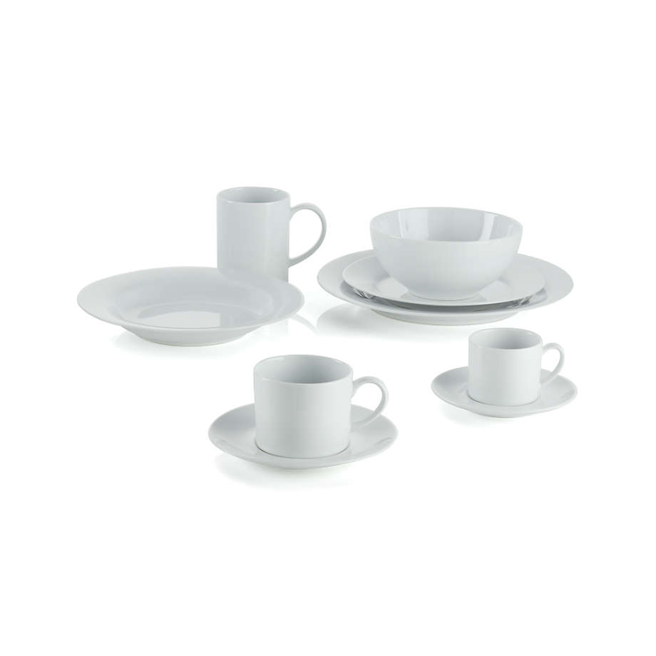 Aspen Espresso Cup with Saucer, Set of 8 + Reviews