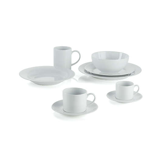 Aspen 4-oz. Espresso Cup with Saucer, Set of 8