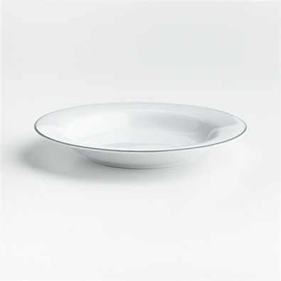 View Aspen Rimmed Grey Band Low Bowl 9" details