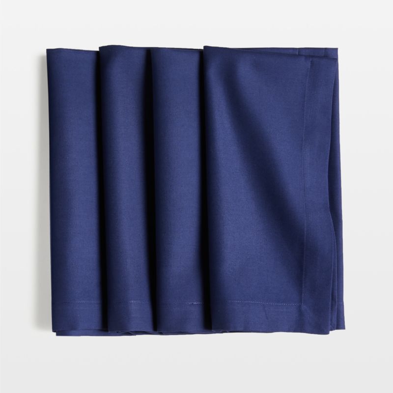 Aspen Deep Indigo Organic Cotton Napkins, Set of 4 - image 0 of 4