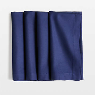 Aspen Deep Indigo Organic Cotton Napkins, Set of 4