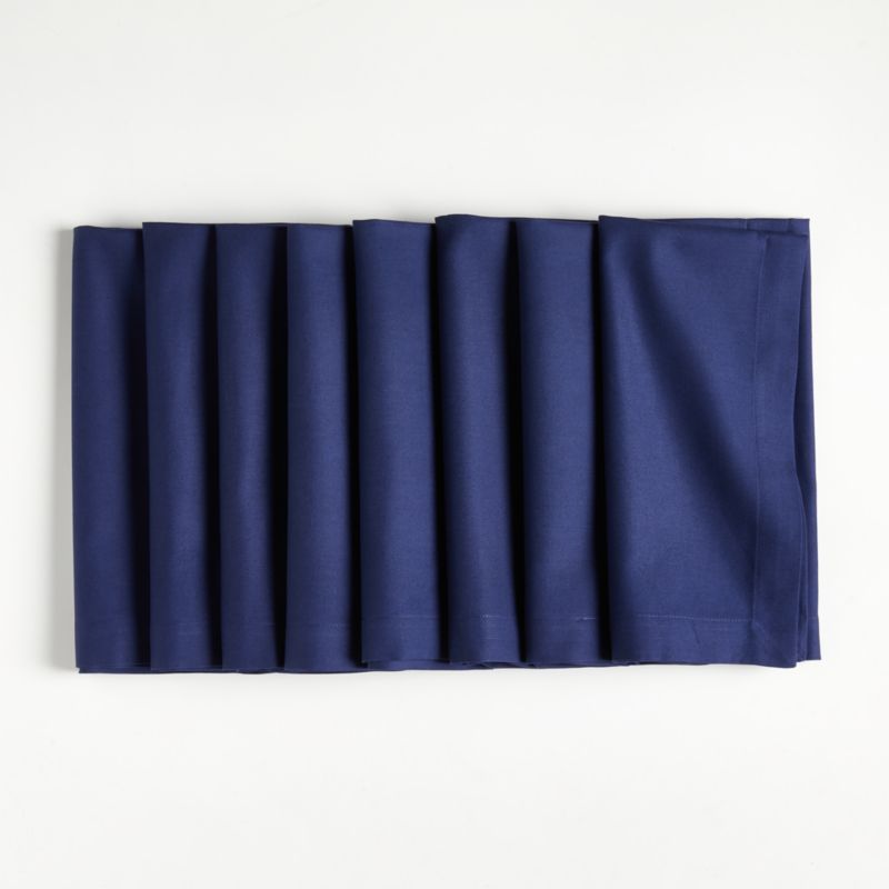 Aspen Deep Indigo Organic Cotton Napkins, Set of 8 - image 0 of 4