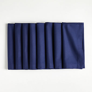 View Aspen Deep Indigo Organic Cotton Napkins, Set of 8 details