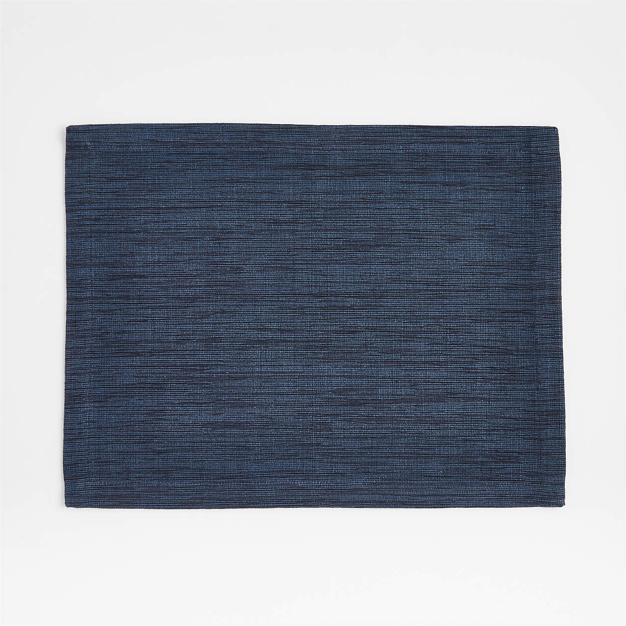 Grasscloth Rectangular Cotton Deep Indigo Placemat Crate & Barrel Canada