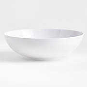 Abbott White and Bamboo Outdoor Melamine Serving Bowl by Jake Arnold
