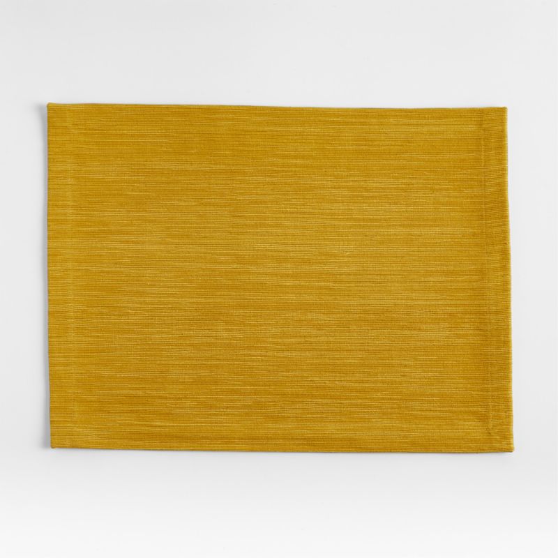 Aspen Ocher Placemat | Crate & Barrel