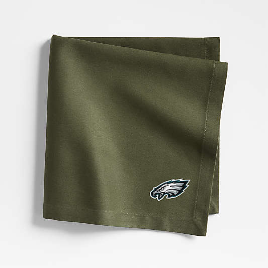 NFL Aspen Burnt Green Organic Cotton Napkins, Set of 4