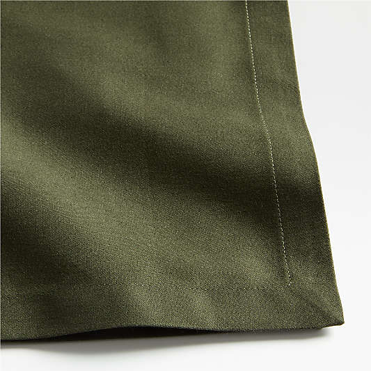 Aspen Burnt Green Organic Cotton Napkins, Set of 4