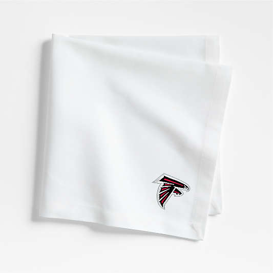 NFL Atlanta Falcons Aspen Crisp White Organic Cotton Napkin, Set of 4
