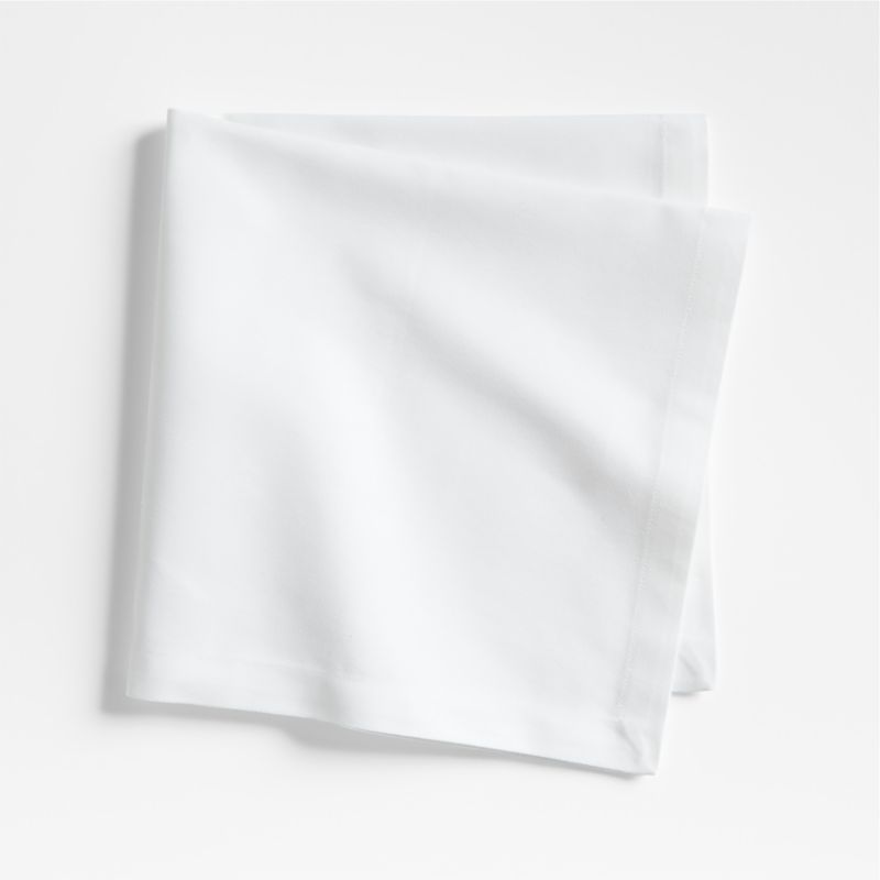 Aspen Crisp White Organic Cotton Napkin + Reviews | Crate & Barrel