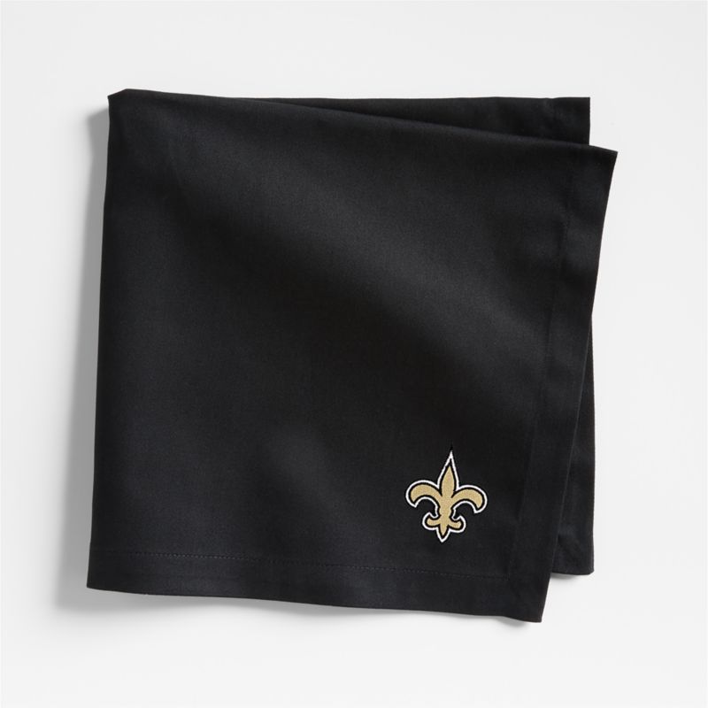 NFL Carolina Panthers Aspen Ink Black Organic Cotton Napkins, Set of 4 - image 1 of 2