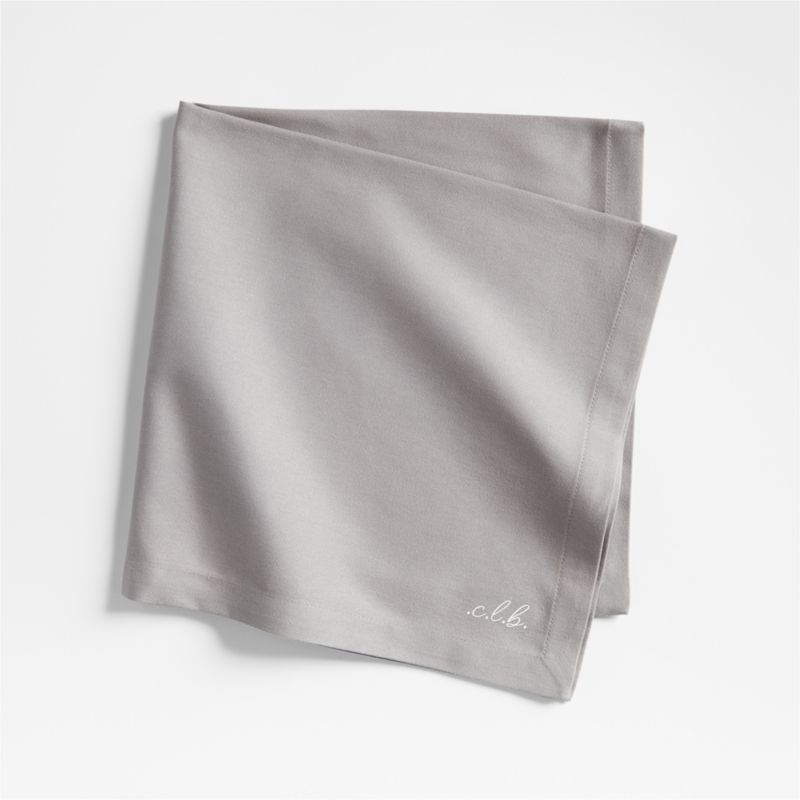 Aspen Metal Grey Organic Cotton Napkins, Set of 8 - image 3 of 5