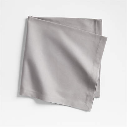 20 inch Satin Cloth Napkins Pack of 10 Dark Silver