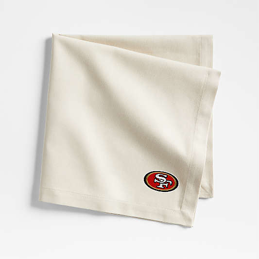 NFL San Francisco 49ers Aspen Warm Natural Organic Cotton Napkin, Set of 4