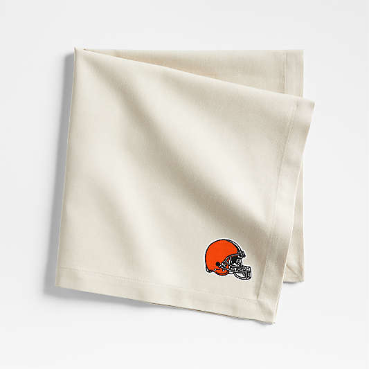 NFL Cleveland Browns Aspen Warm Natural Organic Cotton Napkin, Set of 4