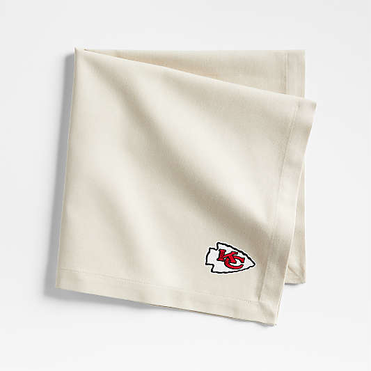 NFL Kansas City Chiefs Aspen Warm Natural Organic Cotton Napkin, Set of 4