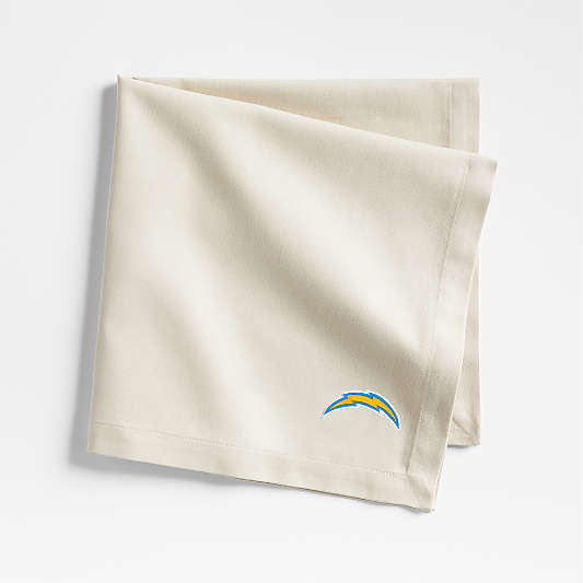 NFL Los Angeles Chargers Aspen Warm Natural Organic Cotton Napkin, Set of 4