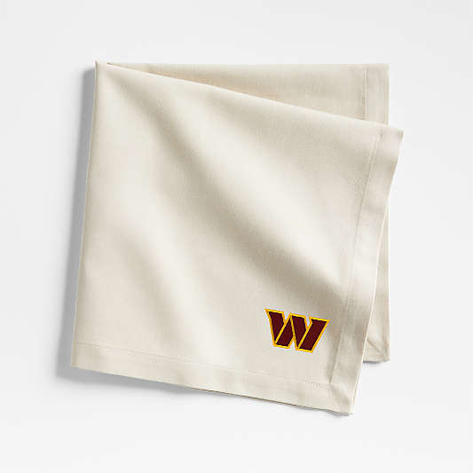 NFL Washington Commanders Aspen Warm Natural Organic Cotton Napkin, Set of 4