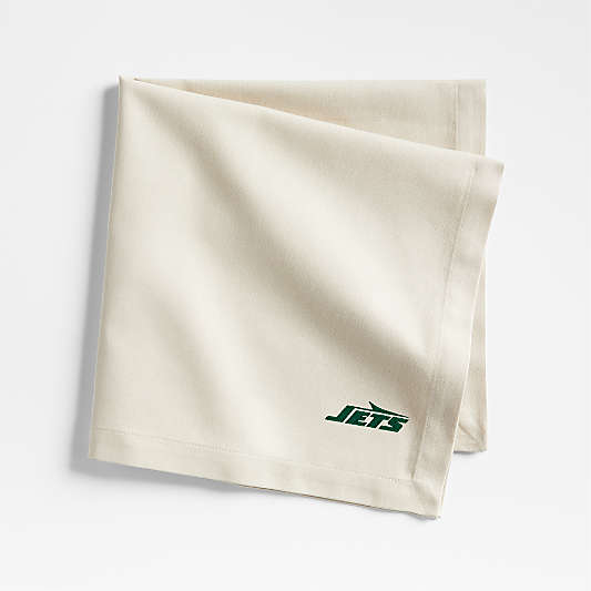 NFL New York Jets Aspen Warm Natural Organic Cotton Napkin, Set of 4