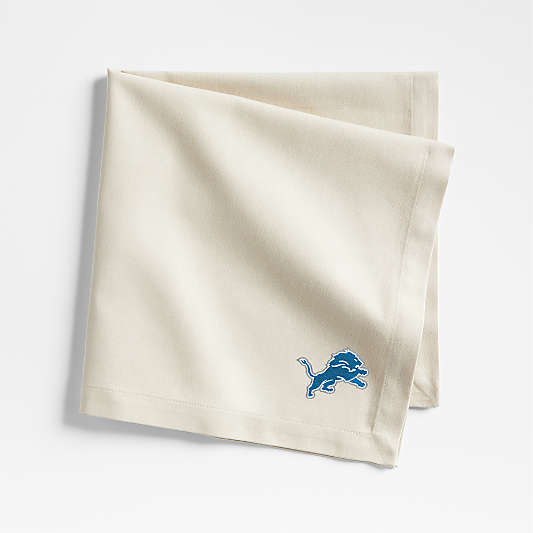 NFL Detroit Lions Aspen Warm Natural Organic Cotton Napkin, Set of 4