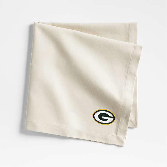 NFL Green Bay Packers Aspen Warm Natural Organic Cotton Napkin, Set of 4
