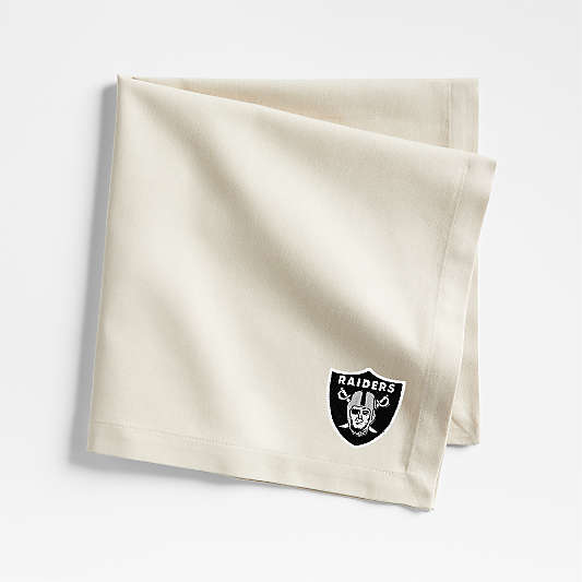 NFL Las Vegas Raiders Aspen Warm Natural Organic Cotton Napkin, Set of 4