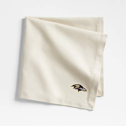 NFL Baltimore Ravens Aspen Warm Natural Organic Cotton Napkin, Set of 4