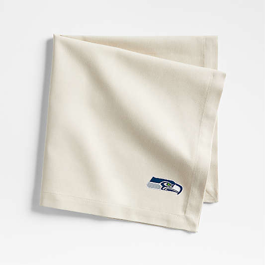 NFL Seattle Seahawks Aspen Warm Natural Organic Cotton Napkin, Set of 4