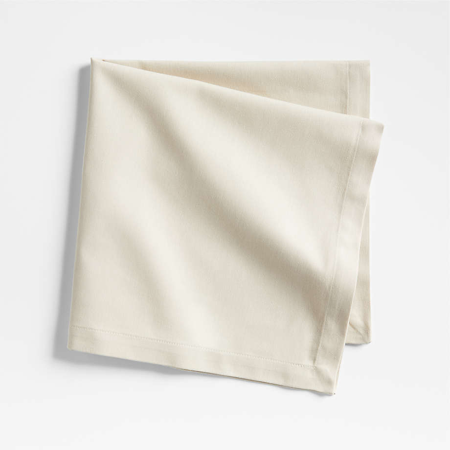 All Cotton and Linen | Lace Napkins | 20x20 | Natural | Set of 6 | Cotton Dinner Napkins | Table Napkins | Hemstitch Napkins