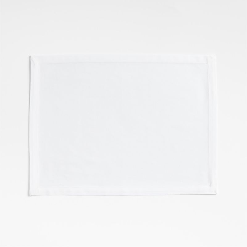 Aspen Crisp White Organic Cotton Placemat<br />