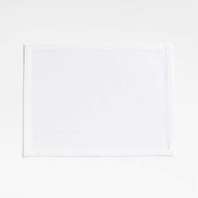 Aspen Crisp White Organic Cotton Placemat