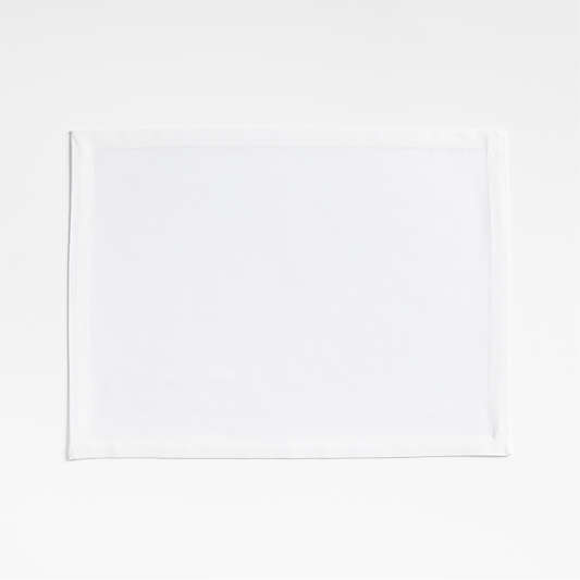 Aspen Crisp White Organic Cotton Placemat 