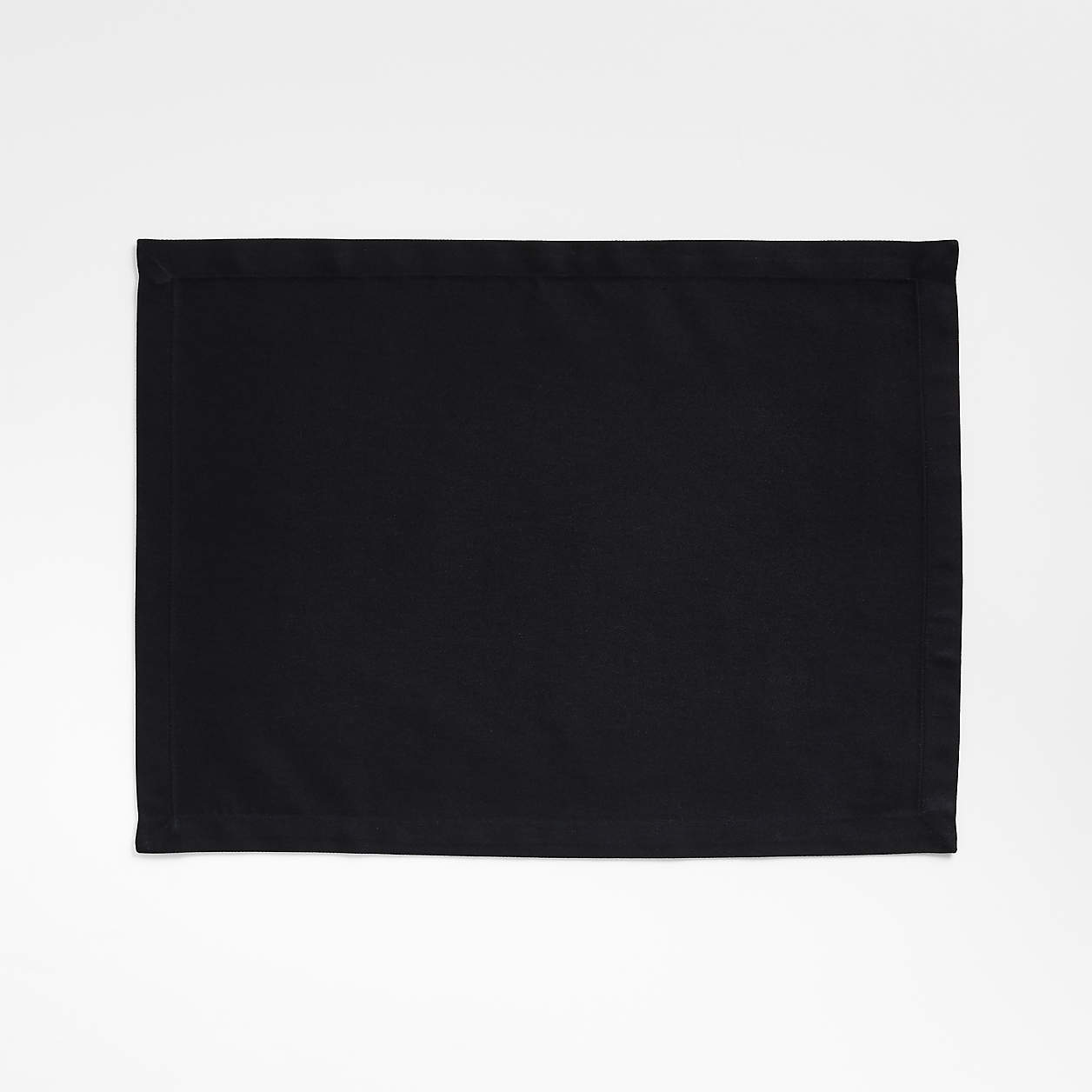 Aspen Ink Black Organic Cotton Placemat + Reviews | Crate & Barrel Canada