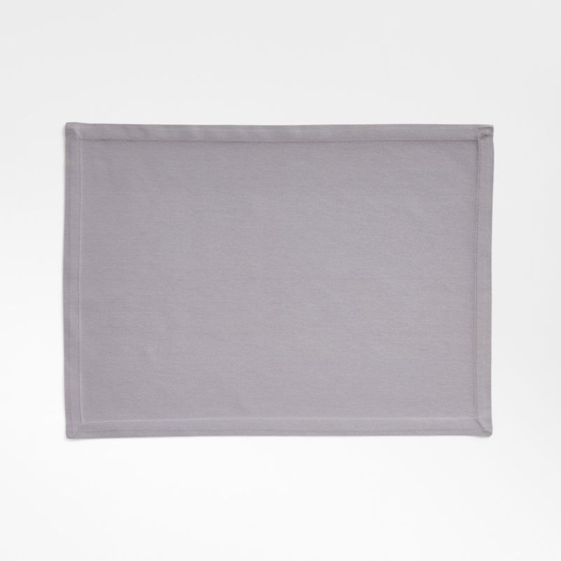 Aspen Metal Grey Organic Cotton Placemat