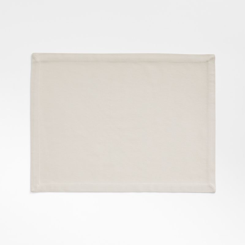 Aspen Warm Natural Organic Cotton Placemat + Reviews | Crate & Barrel