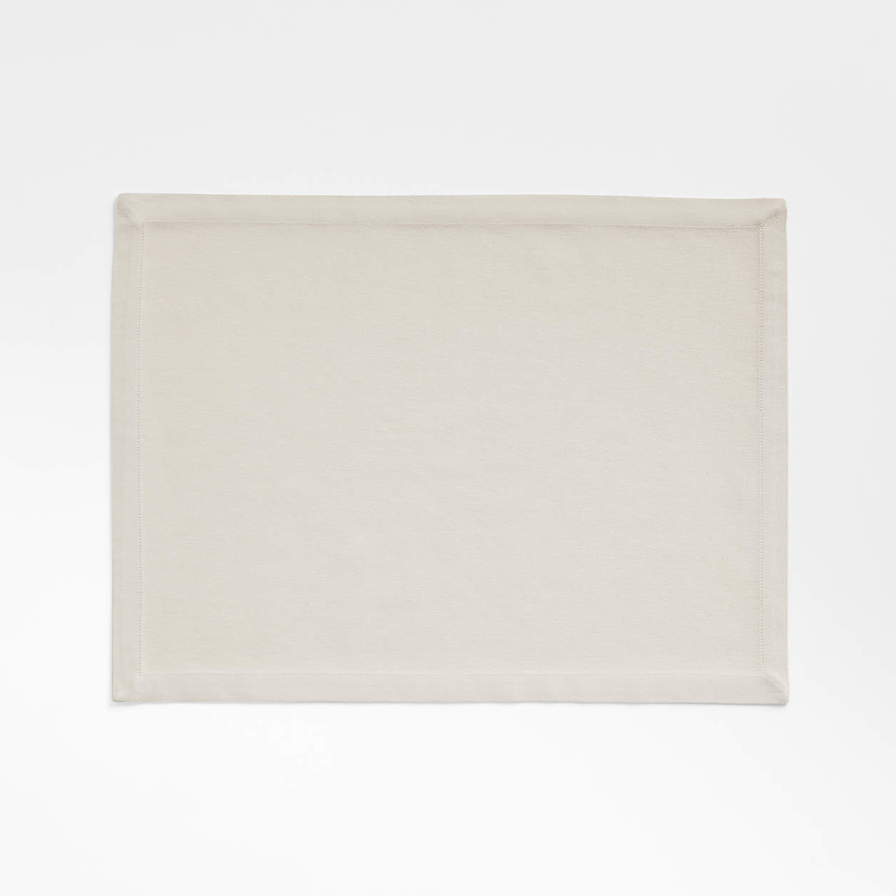 Aspen Warm Natural Organic Cotton Placemat + Reviews Crate & Barrel