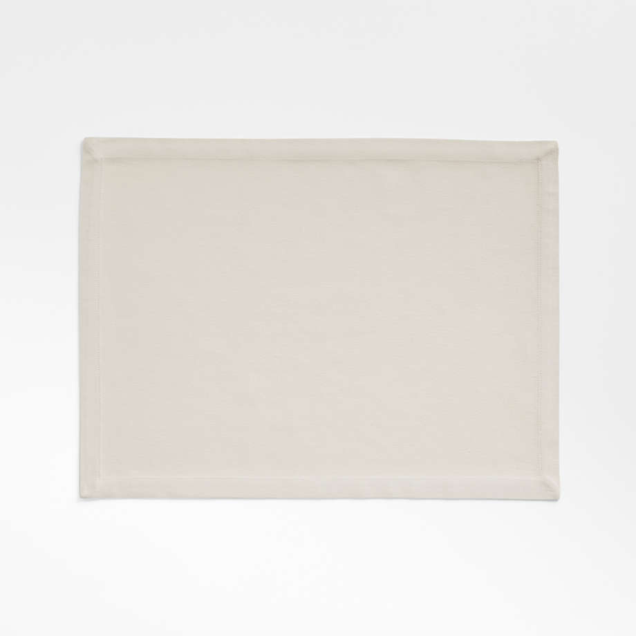 Aspen Warm Natural Organic Cotton Placemat + Reviews | Crate & Barrel