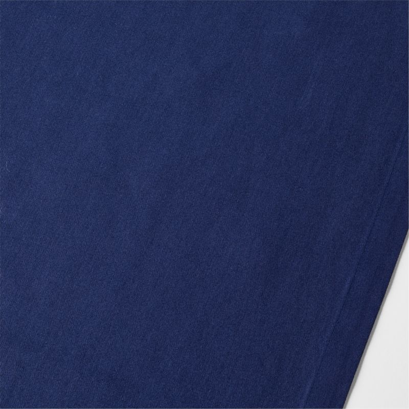 Aspen 120" Deep Indigo Organic Cotton Table Runner