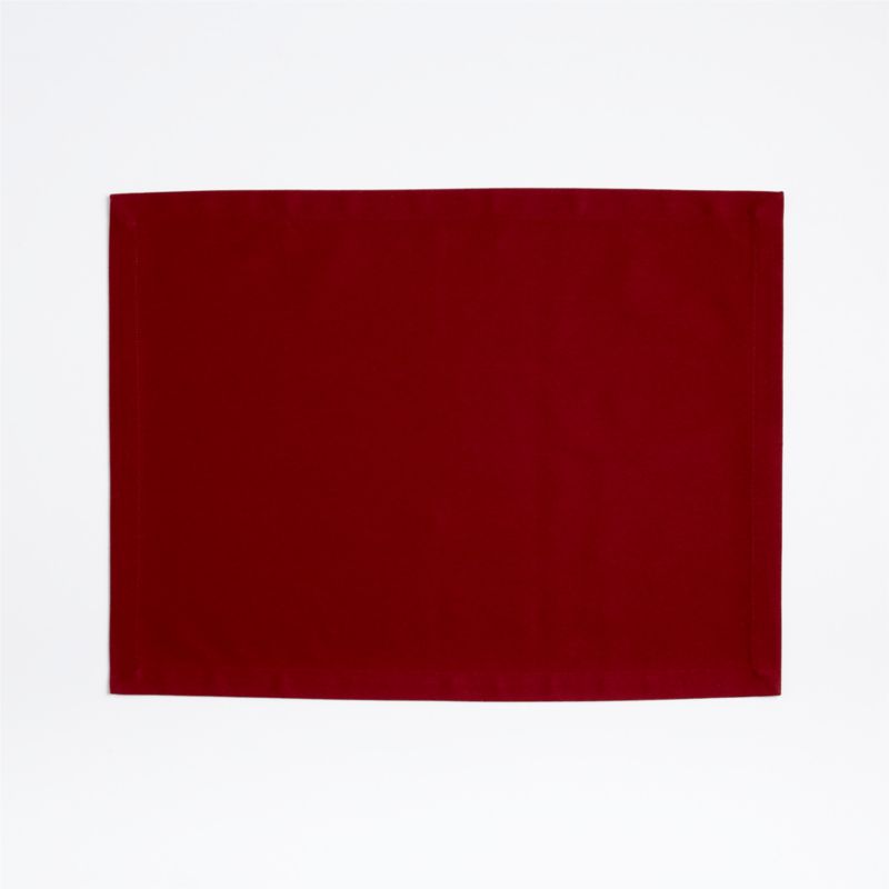 Aspen Organic Red Placemat + Reviews Crate & Barrel