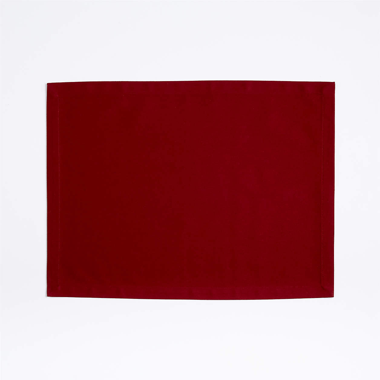 Aspen Organic Red Placemat + Reviews Crate & Barrel